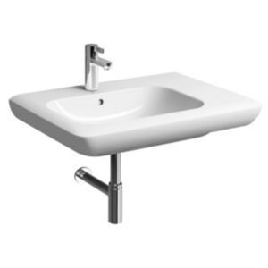 Lavoar asimetric Kolo Life! 70x48cm, orientare dreapta, montare pe mobilier