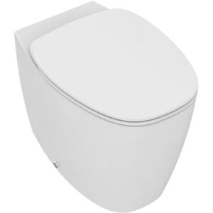 Set vas WC Ideal Standard Dea AquaBlade back-to-wall cu capac inchidere lenta, pentru rezervor ingropat