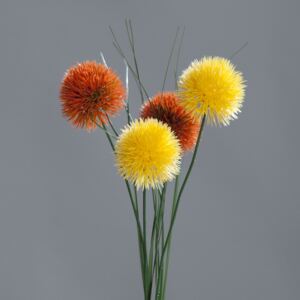 Iarba artificiala decorativa galben-portocaliu - 48 cm