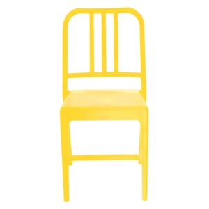 Scaun din plastic Luca Yellow, l50xA44xH80 cm