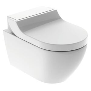 Set vas WC suspendat Geberit AquaClean Tuma Classic, capac inchidere lenta, functie bideu electric