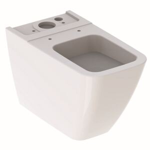 Vas WC Geberit iCon Square 63.5cm, back-to-wall, pentru rezervor aparent, alb