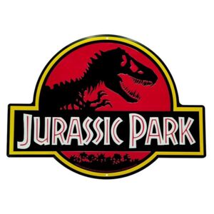 Placă metalică Jurrasic Park - Logo, ( x cm)