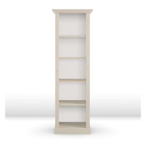 Bibliotecă din lemn de pin Steens Monaco, înălțime 198,5 cm, alb