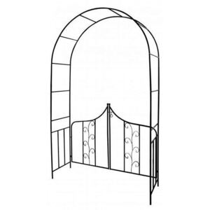 Arcada metalica, pergola, cu portita, 138x40x240 cm