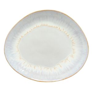 Farfurie ovală din gresie ceramică osta Nova Brisa, ⌀ 27 cm, alb