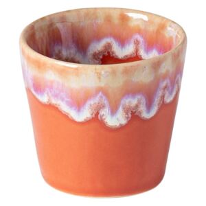 Ceașcă pentru espresso din gresie ceramică Costa Nova, 90 ml, portocaliu - alb