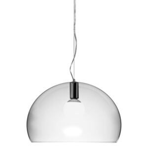 Suspensie Kartell FL/Y design Ferruccio Laviani, E27 max 15W LED, h33cm, transparent