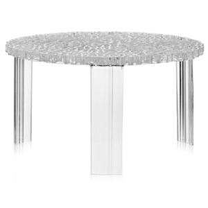 Masuta Kartell T-Table design Patricia Urquiola, 50cm, h 28cm, transparent