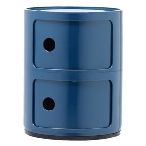 Comoda modulara Kartell Componibili 2 design Anna Castelli Ferrieri, albastru