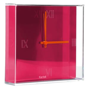Ceas Kartell Tic&Tac design Philippe Starck & Eugeni Quitllet, 30x30cm, roz fucsia metalizat