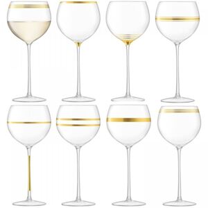 Set 8 pahare vin LSA International Deco Gold 525ml
