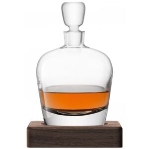 Decantor cu dop LSA International Whisky Arran 1 litru cu suport lemn nuc