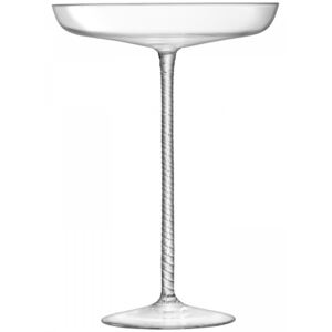 Pahar sampanie LSA International Champagne Theatre Pedestal Dish h16.5cm Braid/Clear