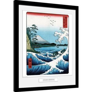Hiroshige - The Sea At Satta Afiș înrămat