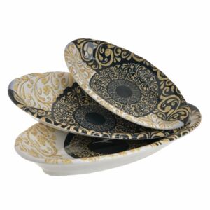 Arabesc Set 3 platouri, Ceramica, Multicolor