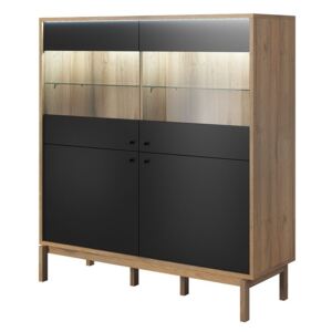 Cabinet NVAA12, Culoare: Grandson stejar + negru mat