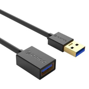 Cablu extensie Orico U3-MAA01 USB3.0 Type-A Male - Female 0.5m negru