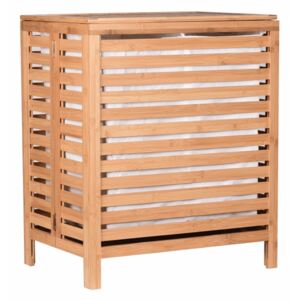 Coş de rufe, bambus natural/alb, MENORK