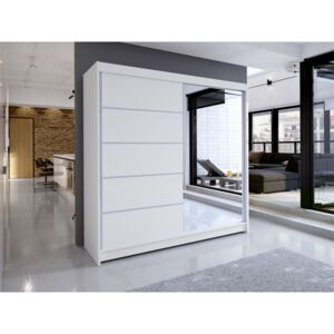 Dulap PF90, Culoare: Alb, LED iluminare: Nu