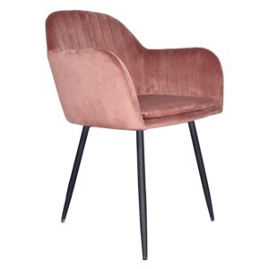 Fotoliu de design, catifea Velvet roz maroniu, ZIRKON