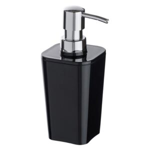 Dispenser negru/argintiu din polistiren 300 ml Candy Black Soap Wenko