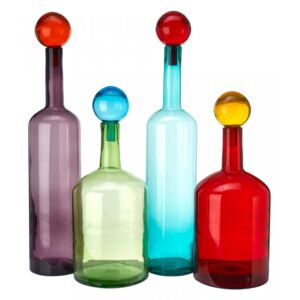 Set 4 sticle cu capac din portelan Bubbles Pols Potten
