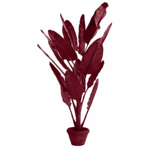Planta artificiala cu ghiveci din ceramica si plastic 3 m Banana Red Pols Potten