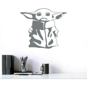 GLIX Baby Yoda - autocolant de perete Gri 40x35 cm