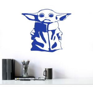 GLIX Baby Yoda - autocolant de perete Albastru 40x35 cm