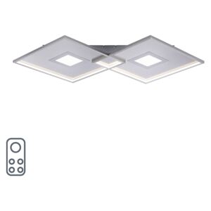 Lampă de tavan din oțel, inclusiv LED și telecomandă - Odile