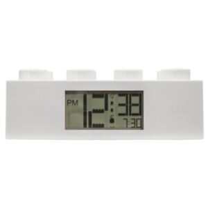 Ceas digital cu alarmă LEGO® Brick, alb