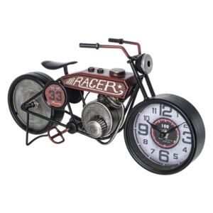 Ceas masa motocicleta metal negru rosu Charles 40 cm x 11.5 cm x 21 h