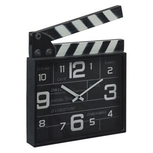 Ceas masa metal negru alb Charles Cinema 33 cm x 5 cm x 34 h