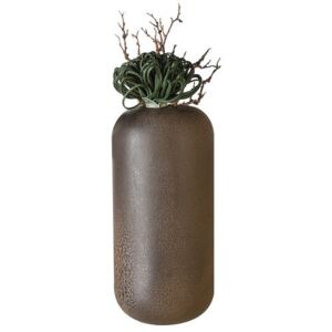 Vaza Urban, ceramica, maro, 36x17 cm