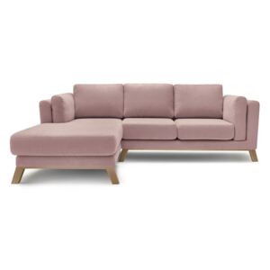 Canapea cu șezlong pe partea stângă Bobochic Paris Seattle, roz