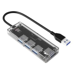 HUB USB Orico TA1U3-4A 4 port-uri USB 3.0 transparent