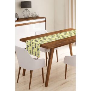 Napron din microfibră pentru masă Minimalist Cushion Covers Flamengo with Pineapple, 45 x 145 cm