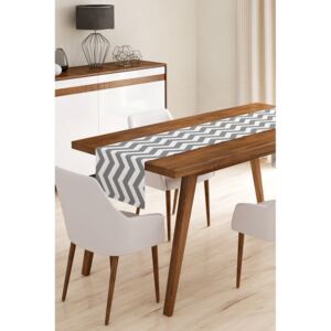 Napron din microfibră pentru masă Minimalist Cushion Covers Grey Stripes, 45 x 145 cm