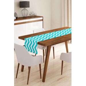 Napron din microfibră pentru masă Minimalist Cushion Covers Blue Stripes, 45 x 145 cm