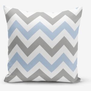 Față de pernă Minimalist Cushion Covers Zigzag Modern Blue, 45 x 45 cm