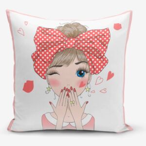 Față de pernă Minimalist Cushion Covers Cute Girl, 45 x 45 cm
