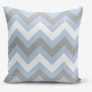 Față de pernă Minimalist Cushion Covers Zigzag Blue, 45 x 45 cm