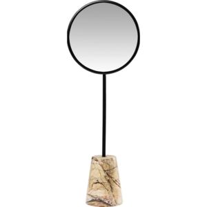 Oglindă pentru masă , cu baza de marmură, Kare Design Bung, Ø 20 cm