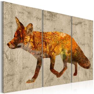 Tablou Bimago - Fox in The Wood 60x40 cm