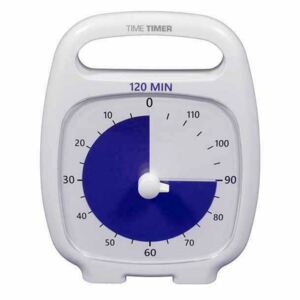 Robo - Ceas temporizator Time Timer Plus 120 minute, alb
