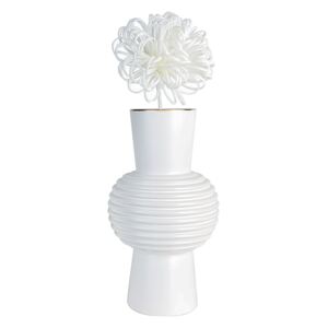 Vaza , ceramica, alb, 35x19 cm