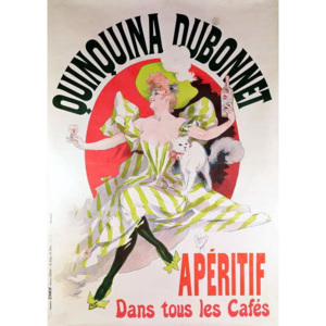 Poster advertising 'Quinquina Dubonnet' aperitif, 1895 Reproducere, Jules Cheret