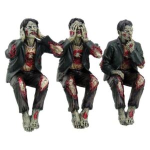 Set statuete Trei zombi intelepti 10 cm