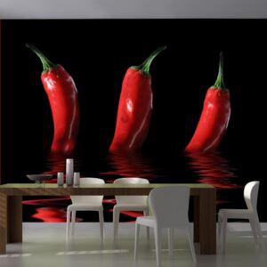 Fototapet - Chilli peppers 300x231 cm